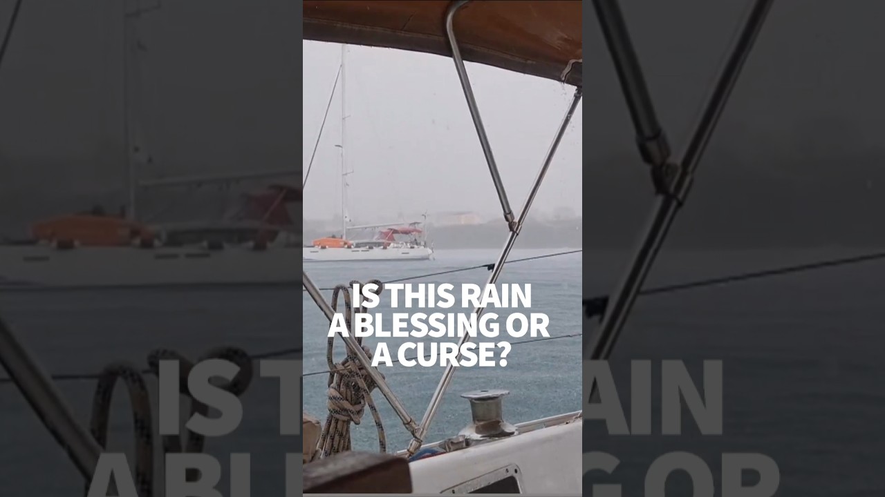 ⁣So much rain. Blessing or curse? #windedvoyage #sailinglifestyle #africatravel #caboverde