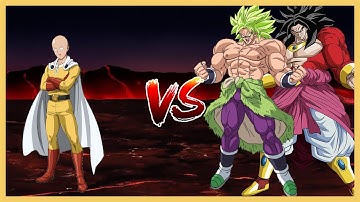 [M.U.G.E.N] Saitama VS DBS Broly & SSJ4 Broly KN Edit
