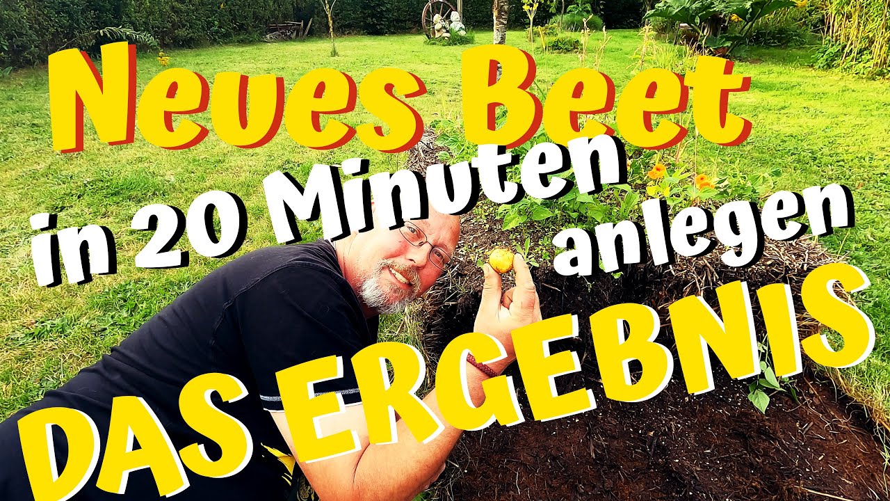 Neues Beet in 20 Minuten anlegen, (fast) ohne Arbeit / das Ergebnis nach 4 Monaten