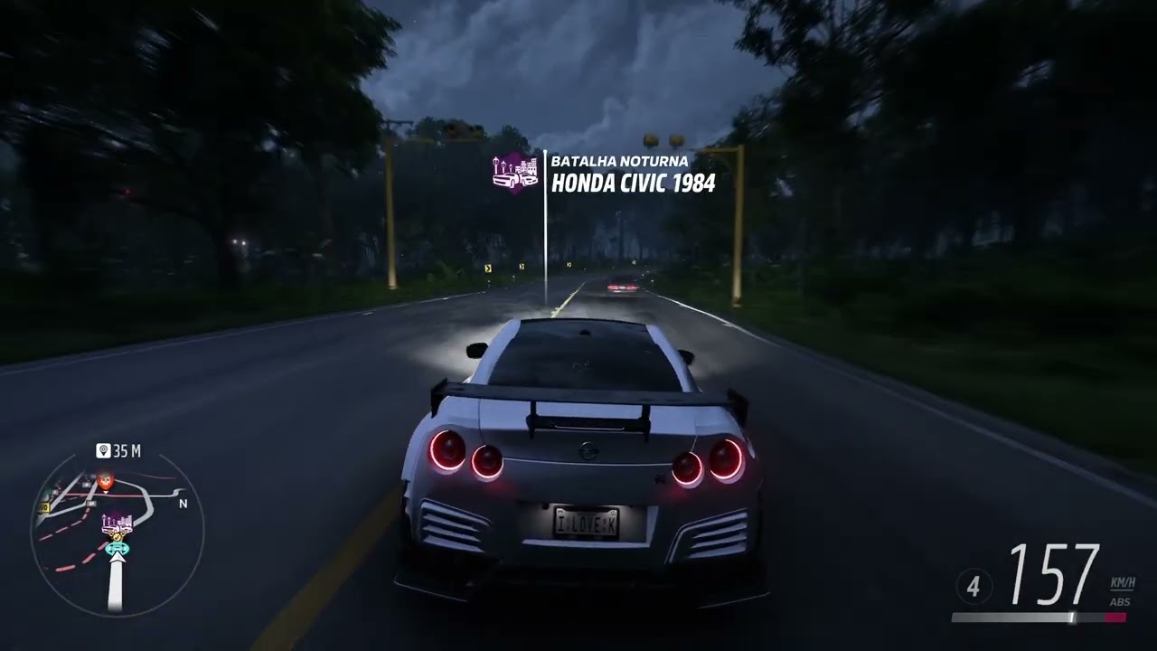 Driving the Nissan GTR R35 in Forza Horizon 5 (Xbox Series S)
