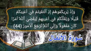 سورة الأنفال أية رقم (38) إلى الأية رقم (49) بصوت القارئ سعد الغامدي