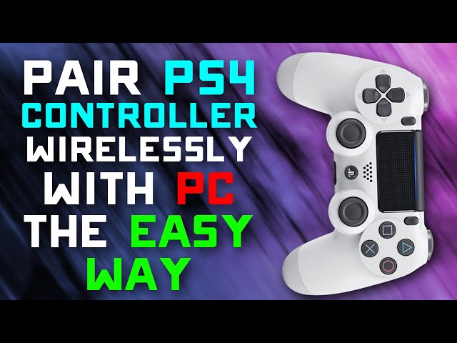 Ondartet tumor salgsplan Hovedgade How to Wirelessly Pair a PS4 Controller with Windows PC the EASY Way -  YouTube