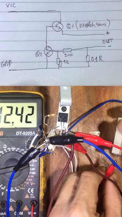 Simple overcurrent protection circuit with feedback #electronic #diy # ...