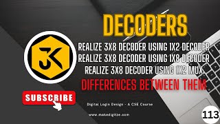 113 || DLD || Decoders: Implementing a 4x16 Decoder Using a 3x8 Decoder #gate #dld #example