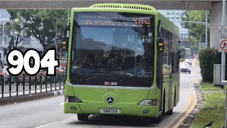 (SMRT) SMB110B on Feeder Service 904 - Mercedes Benz OC500LE Gemilang