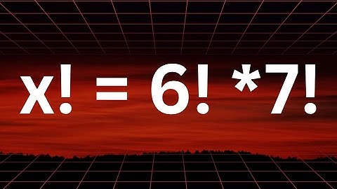 Factorial Concept Explained | Find x