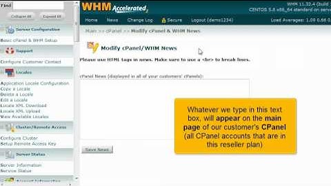 How to use the cPanel/WHM news feature in WHM