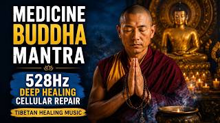 Medicine Buddha Mantra | 528Hz Deep Physical Healing & Cellular Repair | Tibetan Meditation Music