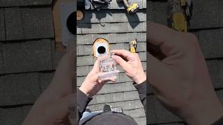 Part 1 of 2: How to install a roof vent for a clothes dryer. Not too bad of a #diy #handyman #roofer