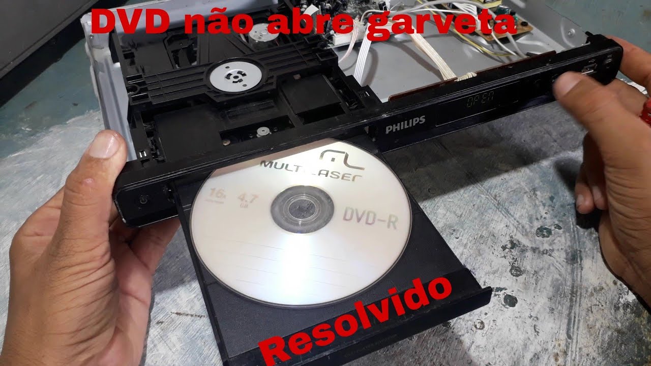 DVD não abre garveta (resolvido)