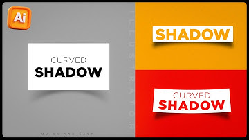 Curved Shadow Effect in Illustrator | Shadow Effect | Illustrator Teachings