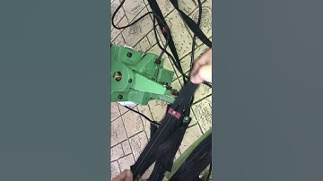 semi-auto straight cutting machine open end zipper #zippermachine