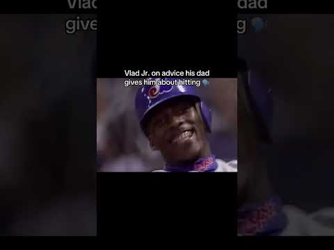 Vladdy Jr. talks with his dad all the time to help his swing ⚾️