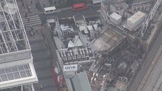 有楽町駅沿線火災で見分 警視庁、火元の特定急ぐ