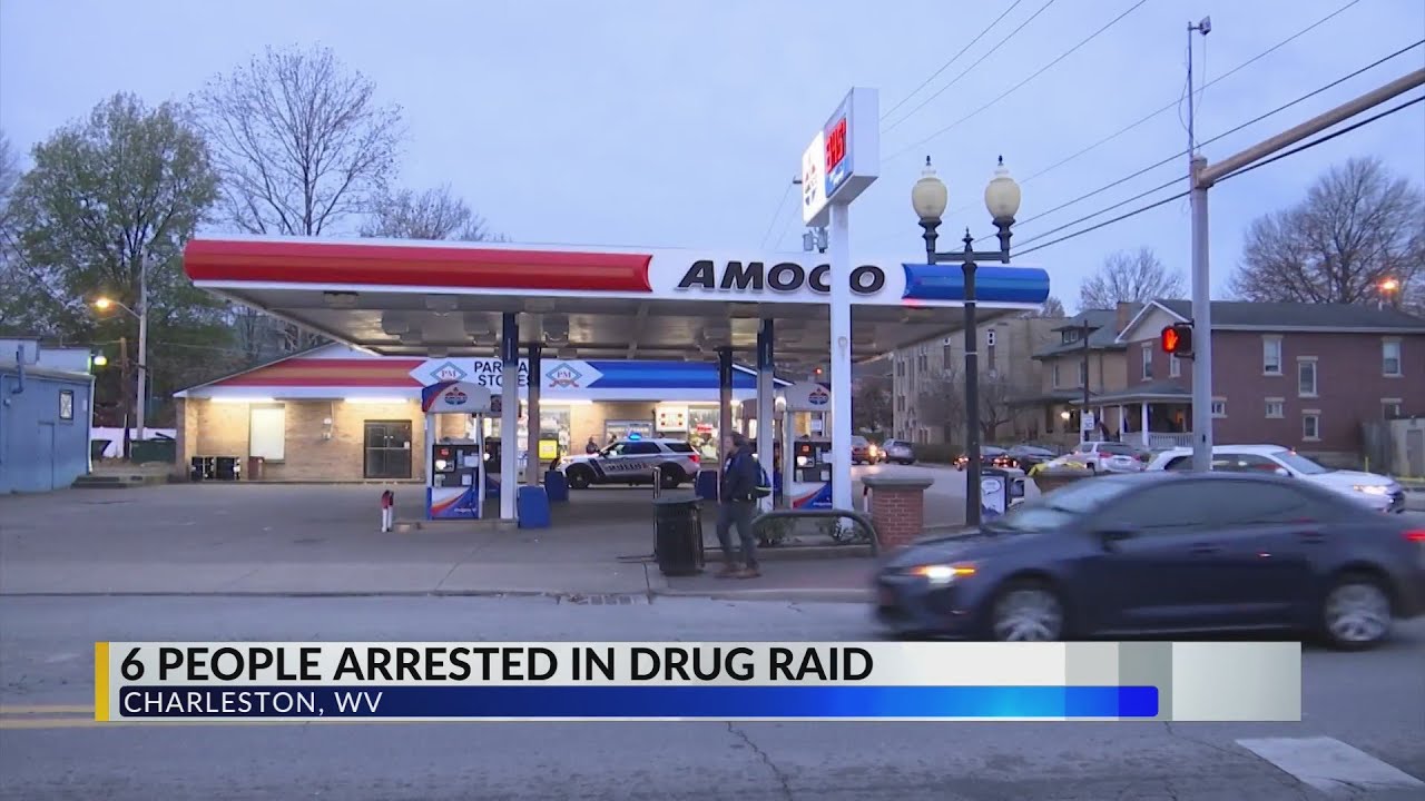ОБНОВЛЕНИЕ: 6 человек арестованы после рейда на заправке в Чарльстоне, Западная Вирджиния