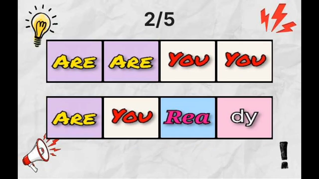 Say The Word With Beat challenge.                  