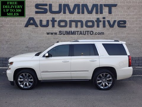 2015 CHEVROLET TAHOE LTZ WHITE DIAMOND BROWN LEATHER WALK AROUND REVIEW 10954 SOLD! SUMMITAUTO.com