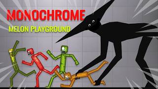 DON'T play this game Alone! -  Roblox MONOCHROME in Melon Playground