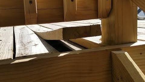 How to Fix a Curled up / Warped Deck Plank. Jimmy B