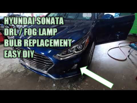 Hyundai Sonata left drl/ fog lamp bulb replacement