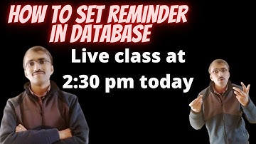 Create reminder software in Microsoft Access@COMPUTEREXCELSOLUTION