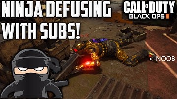 BO3 NINJA DEFUSING WITH SUBS! *CAN YOU GET A NINJA DEFUSE?* (Black Ops 3 Livestream Replay)