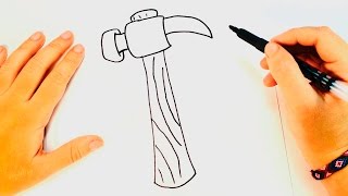 How to draw a Hammer | Hammer Easy Draw Tutorial