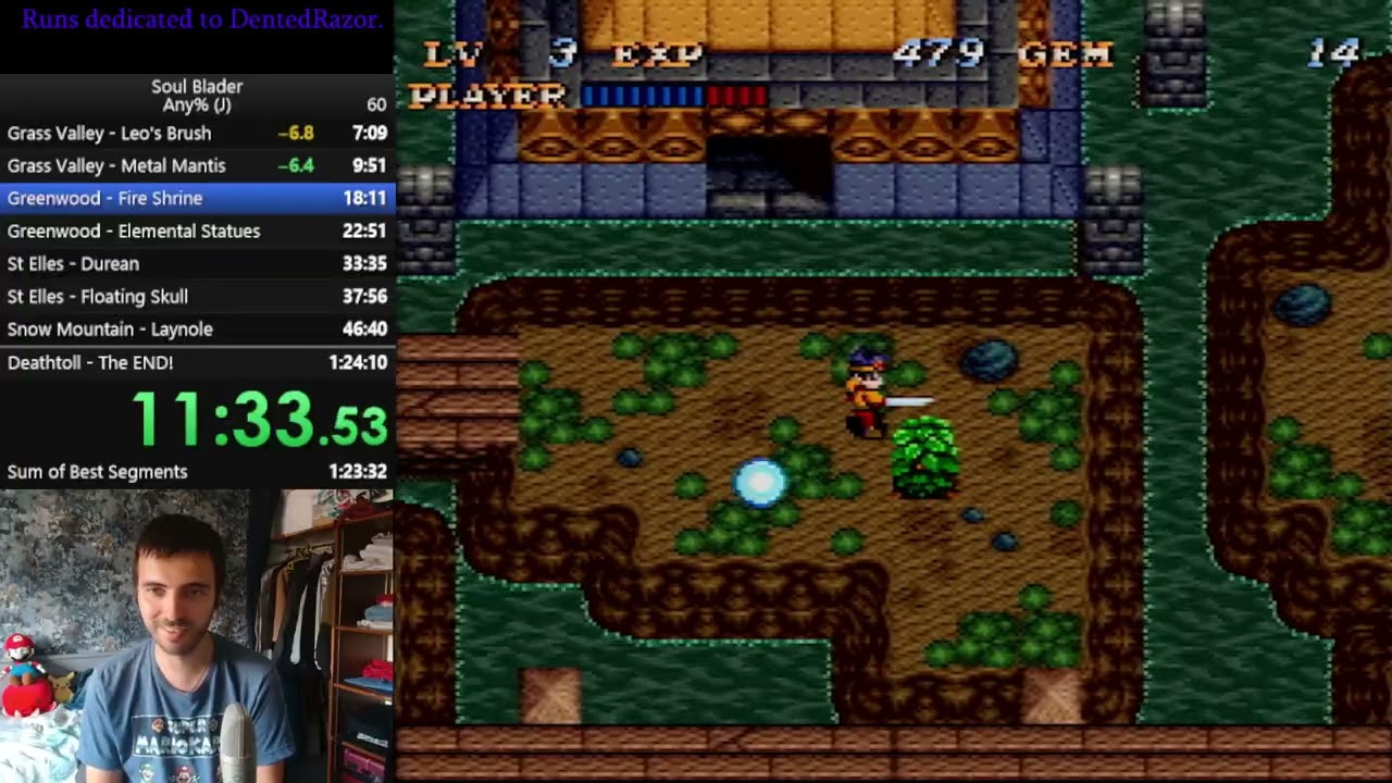 Soul Blader (J) Any% Speedrun - 1:23:47 [WR] - YouTube