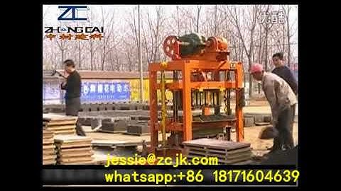 How to make bricks by ZCJK block making machine QTJ4-40