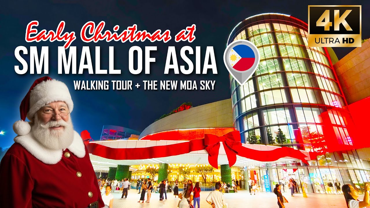 Early Christmas at SM Mall of Asia 2025 | Walking Tour + The New MOA Sky [4K Manila]