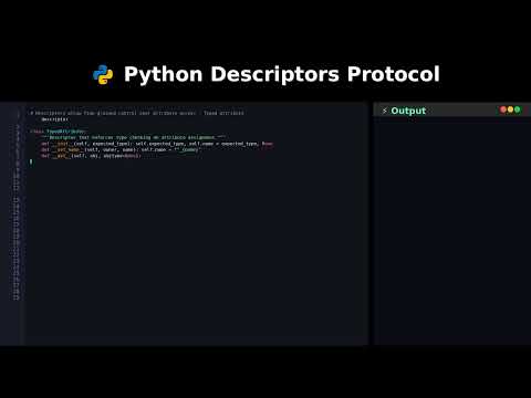 Python Descriptors Protocol #coding