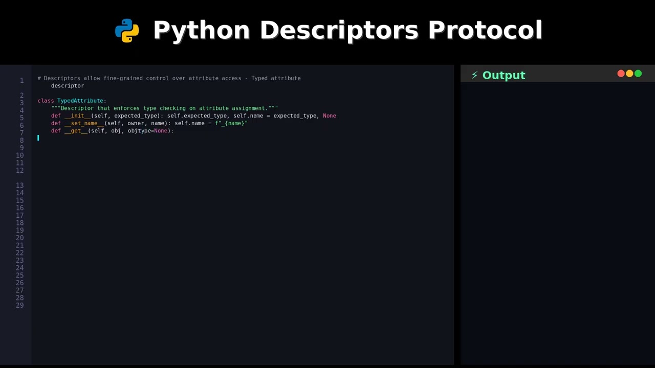 Python Descriptors Protocol 