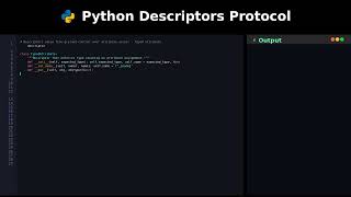 Python Descriptors Protocol #coding
