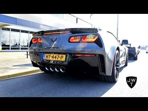 Chevrolet Corvette C7 Z06 Stingray Convertible LOUD Revs! Exhaust Sounds!