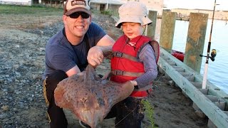 Crabbing, fishing, stingrays, and beach on our Chincoteague Island family trip