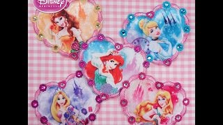 ◆ディズニープリンセス◆キラキラハートワッペン