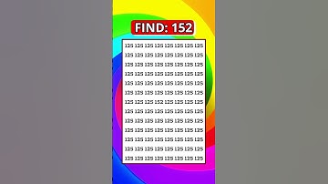 Can You Find 152? 🔥 Hard Number Puzzle | Find It Challenge #shorts #challenge