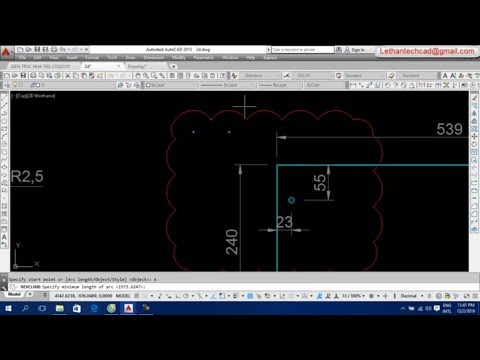Video 12: Day_ve_autocad - vẽ đám mây, vẽ đường cong, vẽ Ellipse, Divide, Measure