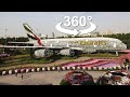 Dubai Miracle Garden, Emirates Airbus A380, VR 360 Video