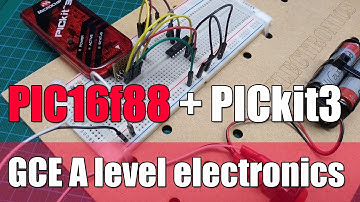 PIC16f88 + PICkit3 ICSP programming circuit