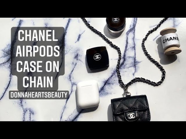 Chanel Black Airpods Pro Case With Chain Sku# 54045 – LUXCELLENT