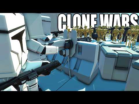 The Largest Clone Wars FORTRESS DEFENSE vs DROID ARMY INVASION! - Ancient Warfare 3: Star Wars