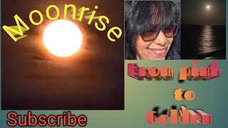 Moonrise (from pink to golden)