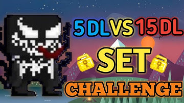 5 DLS VS 15 DLS (NEW SET) | Growtopia - Set Challenge #27