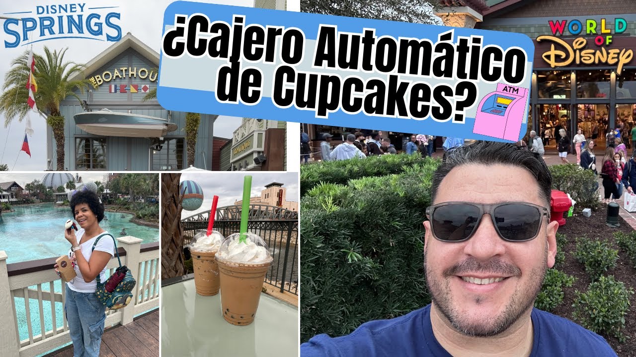 Disney Springs 2023 Cajero Automático de Cupcakes?! Cena en The