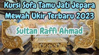 KURSI SOFA TAMU BELLAGIO MEWAH JATI ASLI JEPARA JUMBO TERBARU 3211 KUALITAS TERBAIK