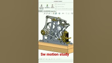 solidworks steam engine motion study..