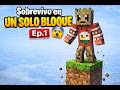 Sobrevivo en UN SOLO BLOQUE (Ep.1)