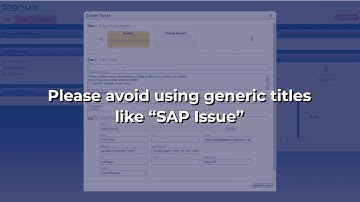 Signum Support Portal | Raising a support ticket
