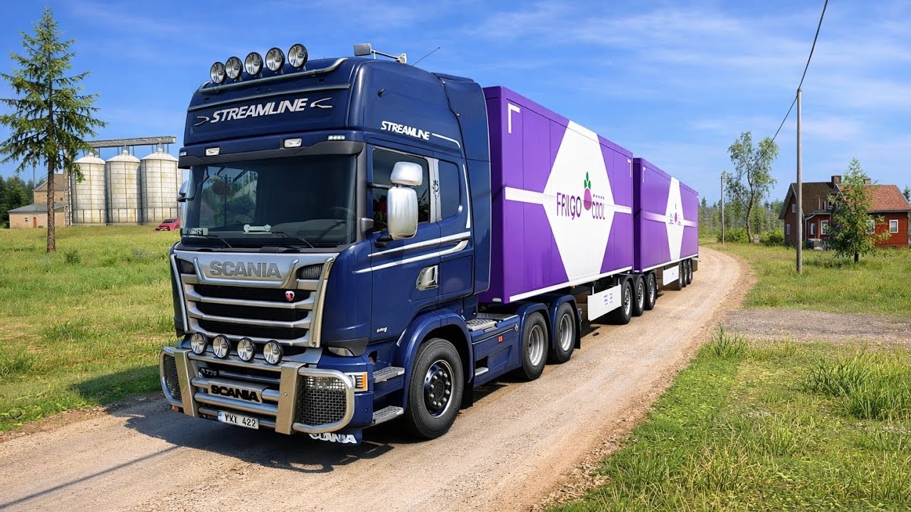 Scania Streamline Hauling Articulated Trailer | Euro Truck Simulator 2